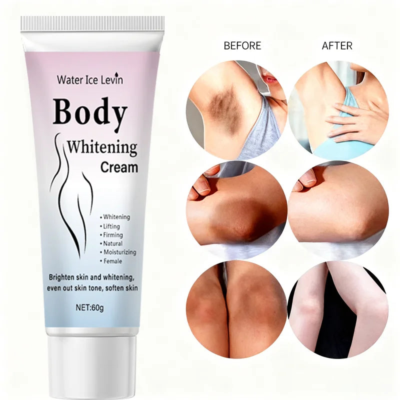 Body Whitening Cream 1+1 Pack 60g Collagen Niacinamide Hyaluronic Acid Vitamin C Brightening Moisturizing Firming Cheap Deal