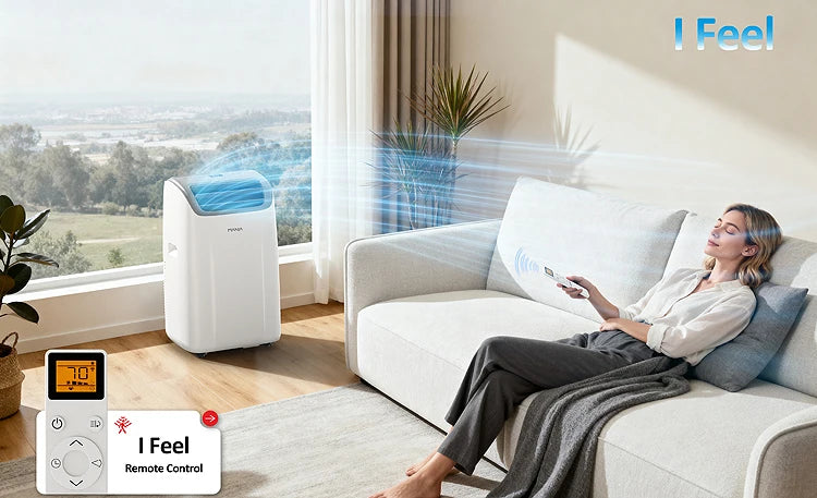 Inverter Portable Aircon Unit Mini AC air Coolers 9000btu Double Hoes&single Hose Portable air Conditioning UVC for Room Home
