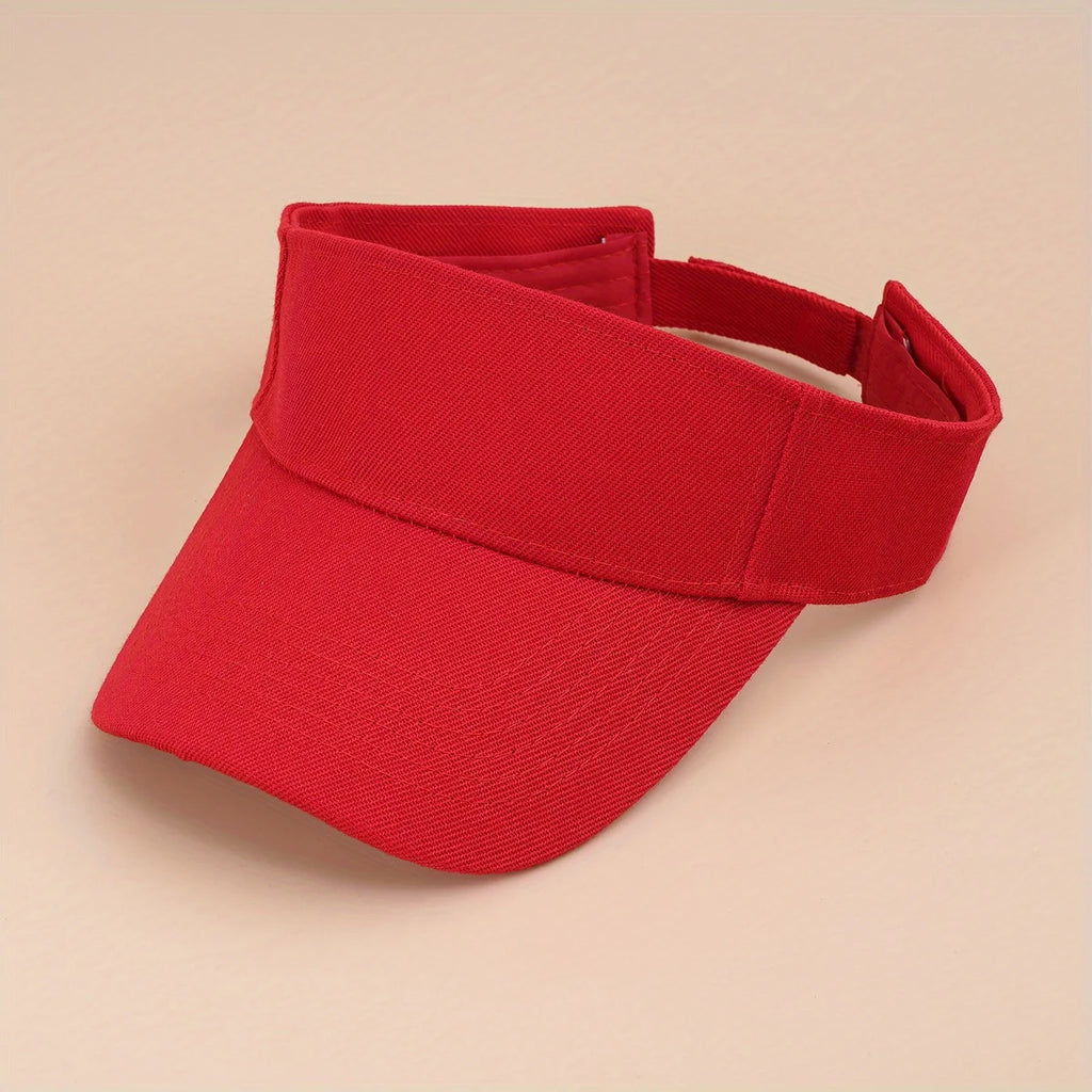 new solid color hollow top hat adjustable duck tongue hat sun hat summer men women suitable for sports riding daily out running