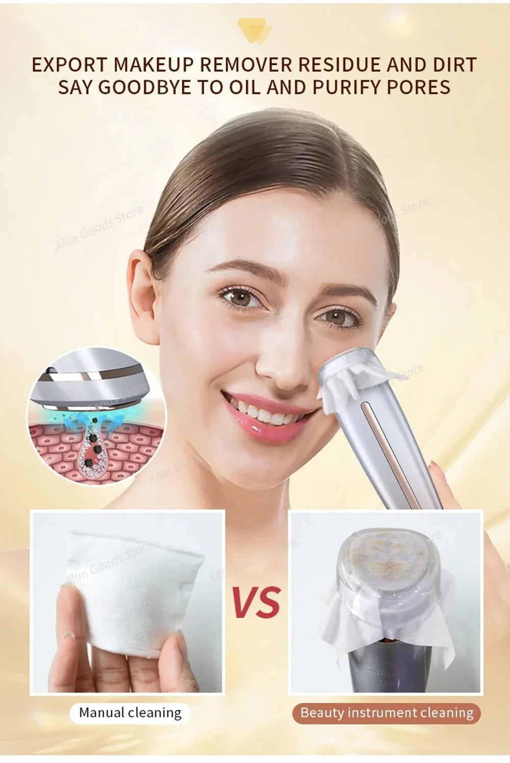 High Frequency Facial Lifting Machine RF Beauty Instrument for Face and Eyes Lifting Skin Tightening Beauty Care Gift for Women