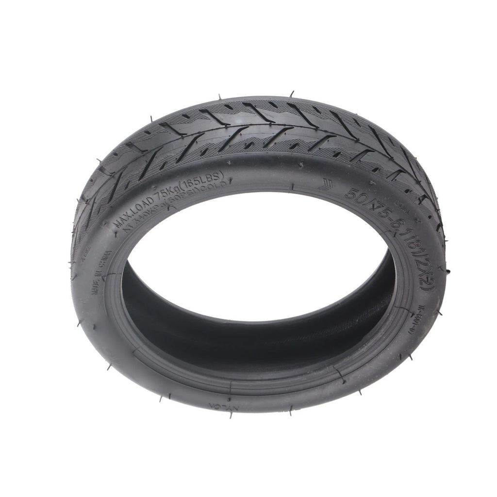 Scooter Tire Replacement 50/75‑6.1 Electric Scooter Tire Rubber Grooves Excellent Grip Shock Absorption Electric Scooter Parts