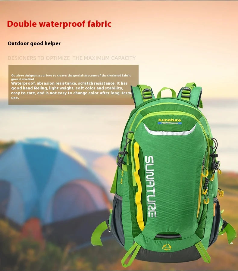 Travel Hiking Backpack 40L Trekking Bag Men Women Durable Outdoor Sports Daypack for Climbing Mountaineering Fishing Bicycle