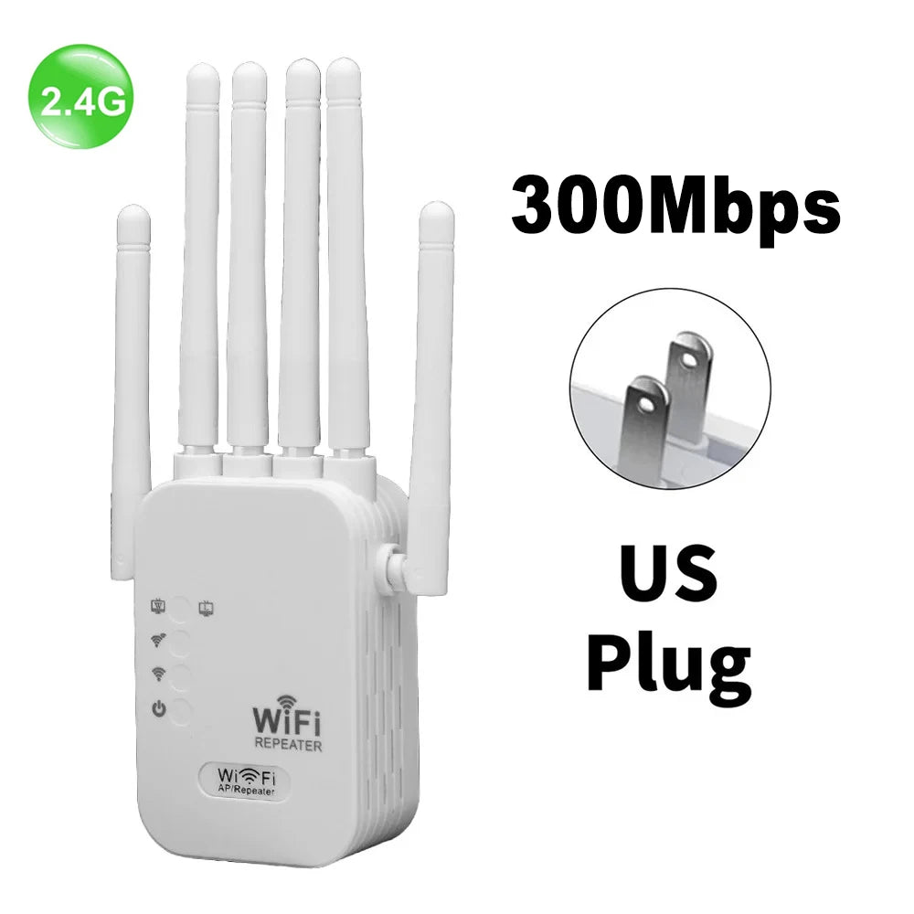 1200Mbps Wifi Repeater Dual Band 2.4G 5G Network Range Extender Signal Booster Amplifier 6Antenna Wireless WiFi Router