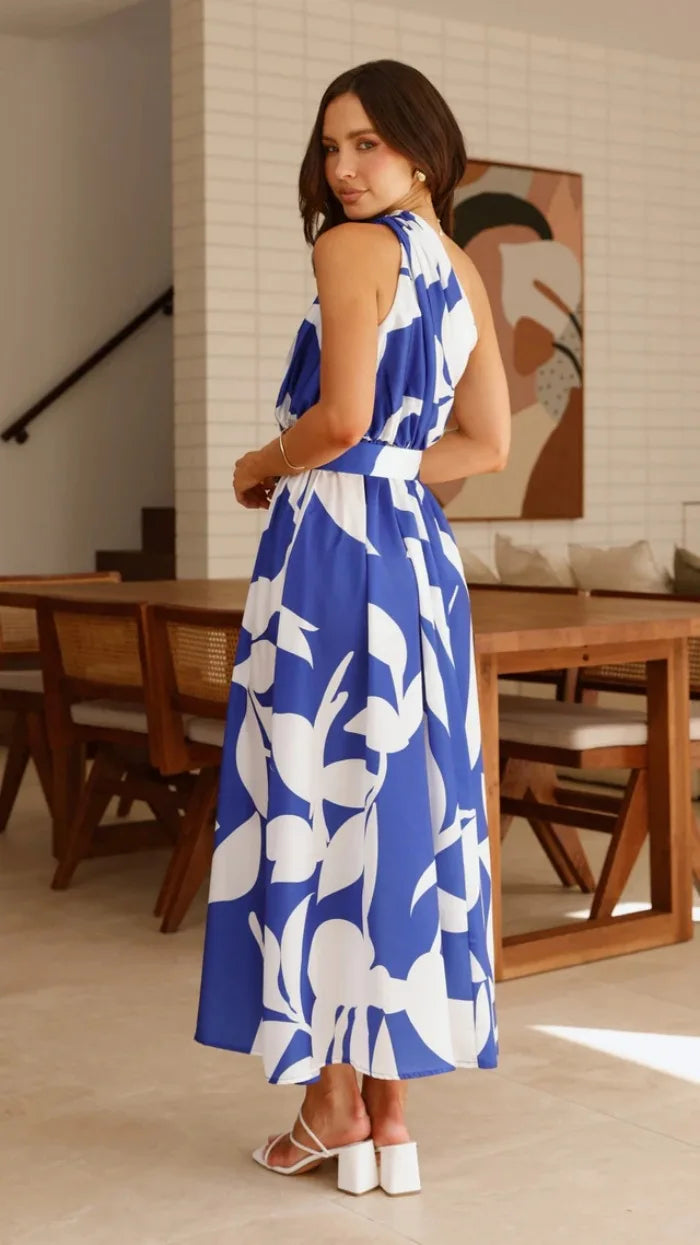 2025 Summer Fashion New Women's Sexy Vacation Dress Casual Elegant Bohemian Beach Skew Collar Off Shoulder Sashes Long Dresses