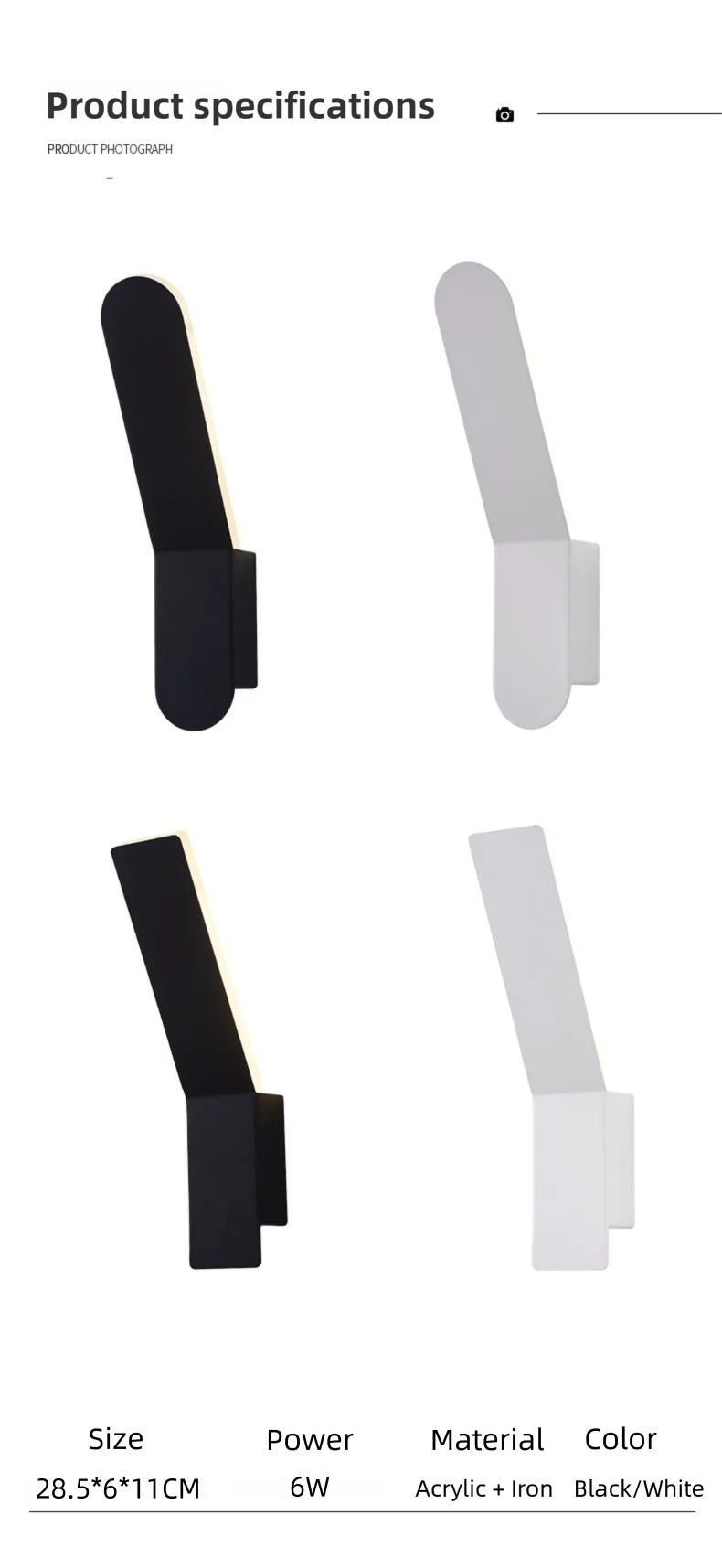 LED outdoor wall lamp IP65 modern simple waterproof hotel villa garden door creative outdoor lighting