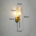 Modern Glass Wall Lamps Nordic Minimalism Creative Living Room Study Decorative Lighting Fixtures LED Bedroom Bedside Wall Light