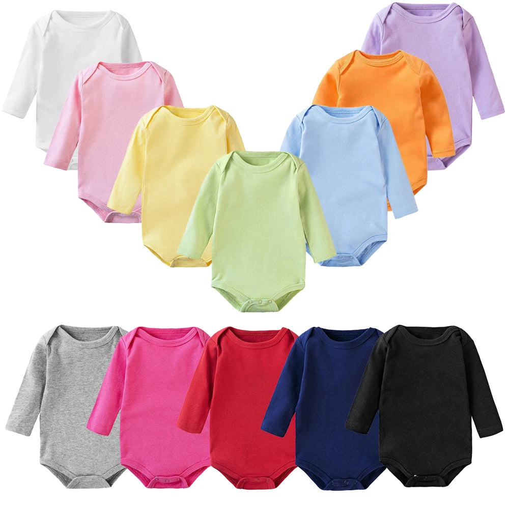 Baby Bodysuit Boy 100% Cotton Long Sleeve Newborn Clothes Toddler Girl Onesie Clothing Autumn Winter Soft Infantil Rompers 0-24M