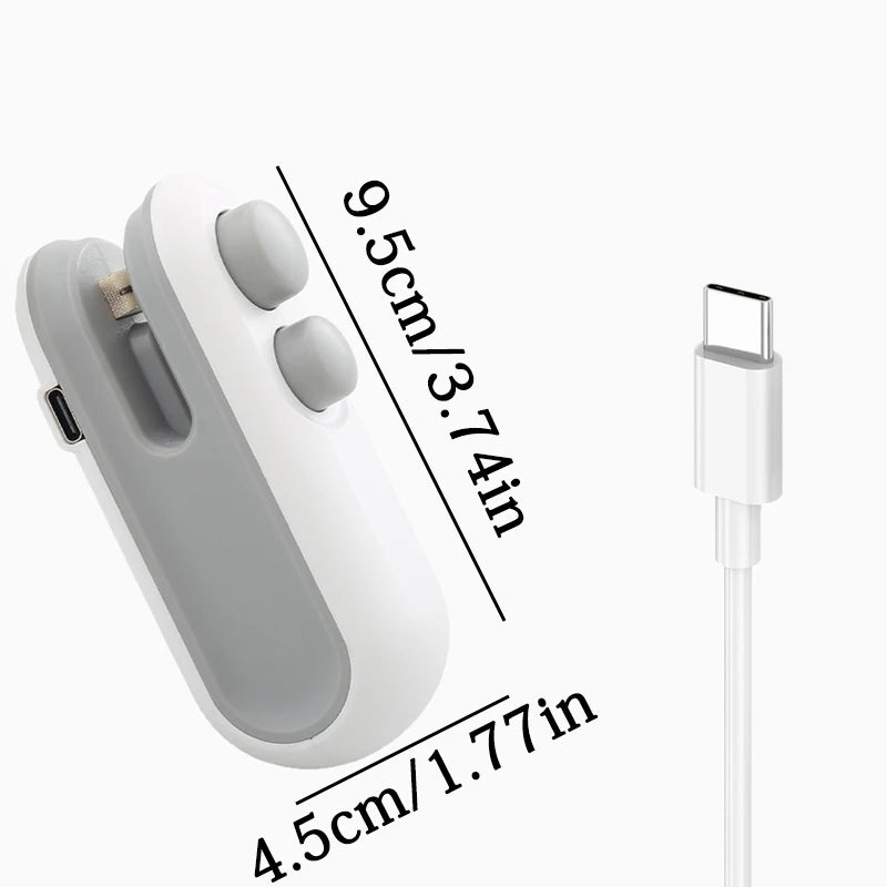 Mini Heat Bag Sealing Machine Plastic Bag Sealer Portable Food Bag Heat Sealer Machine Opening Machine Kitchen Gadgets
