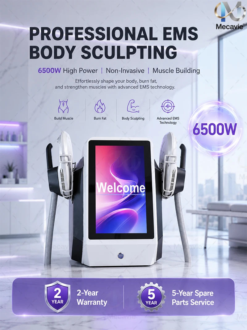 Technology 6500W NEO RF Body Slimming Machine Fat Burning Muscle Toning Device for Abdomen Thighs Pelvic‌ Whole Body