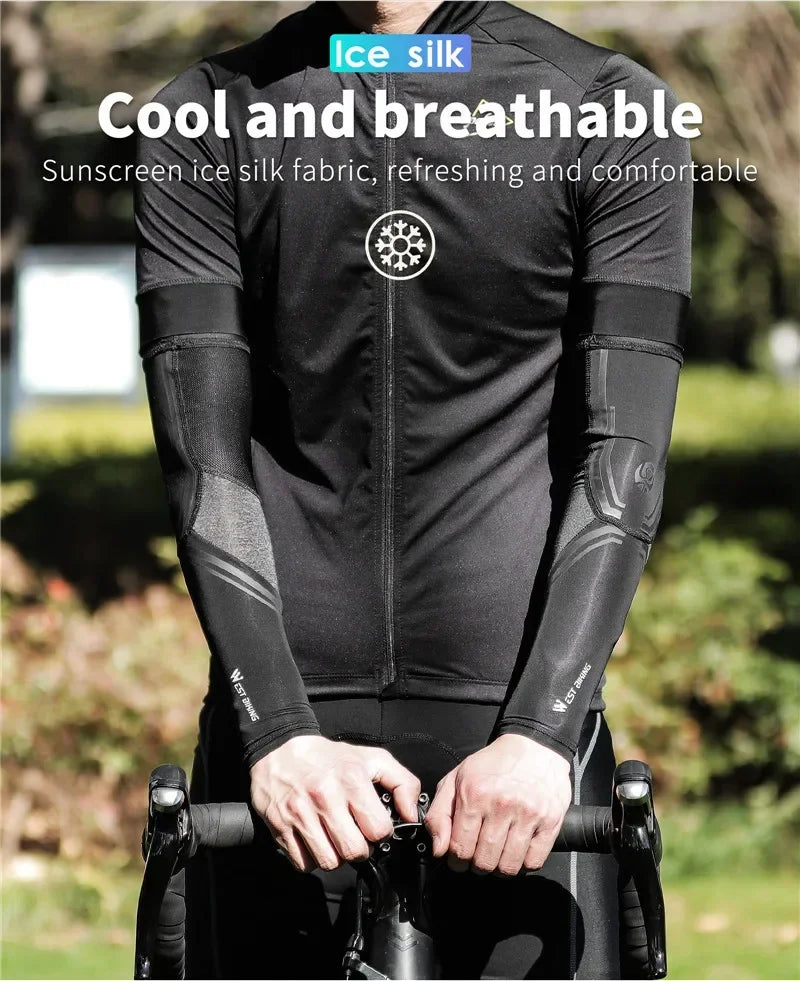 WEST BIKING Sports Compression Leg Sleeves Men Women MTB Winter Fleece Leg Warmers Men Women Cycling Running Basketball Leggings