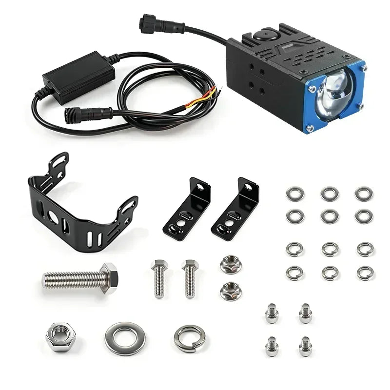 130W Car Grille Spotlight Projector Len Light 80000LM Super Bright Work Lights Motorcycle Lorry Truck Auxiliary Spotlight 6000K