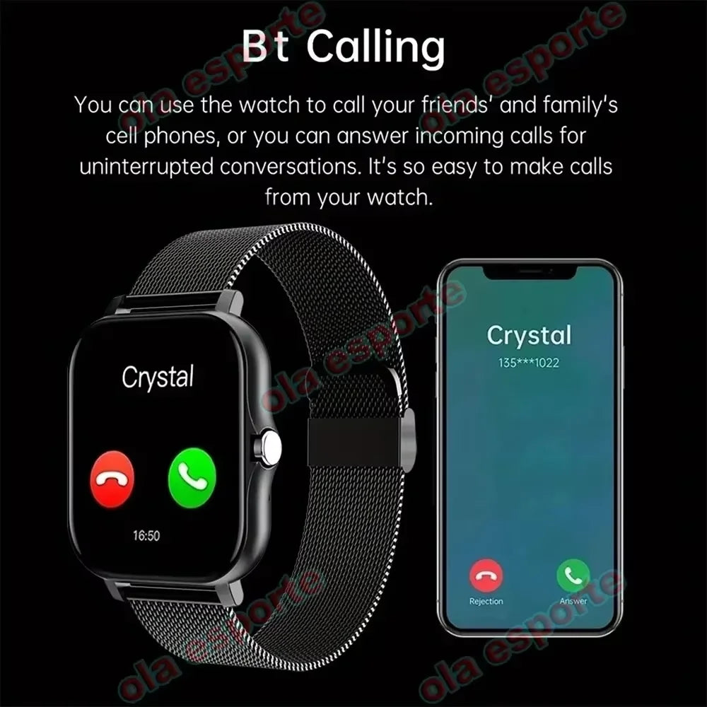 2026 New Multifunctional Smart Watch Men&Women Bluetooth Connected Phone Music Fitness Sports Bracelet Sleep Monitor Watch HT30