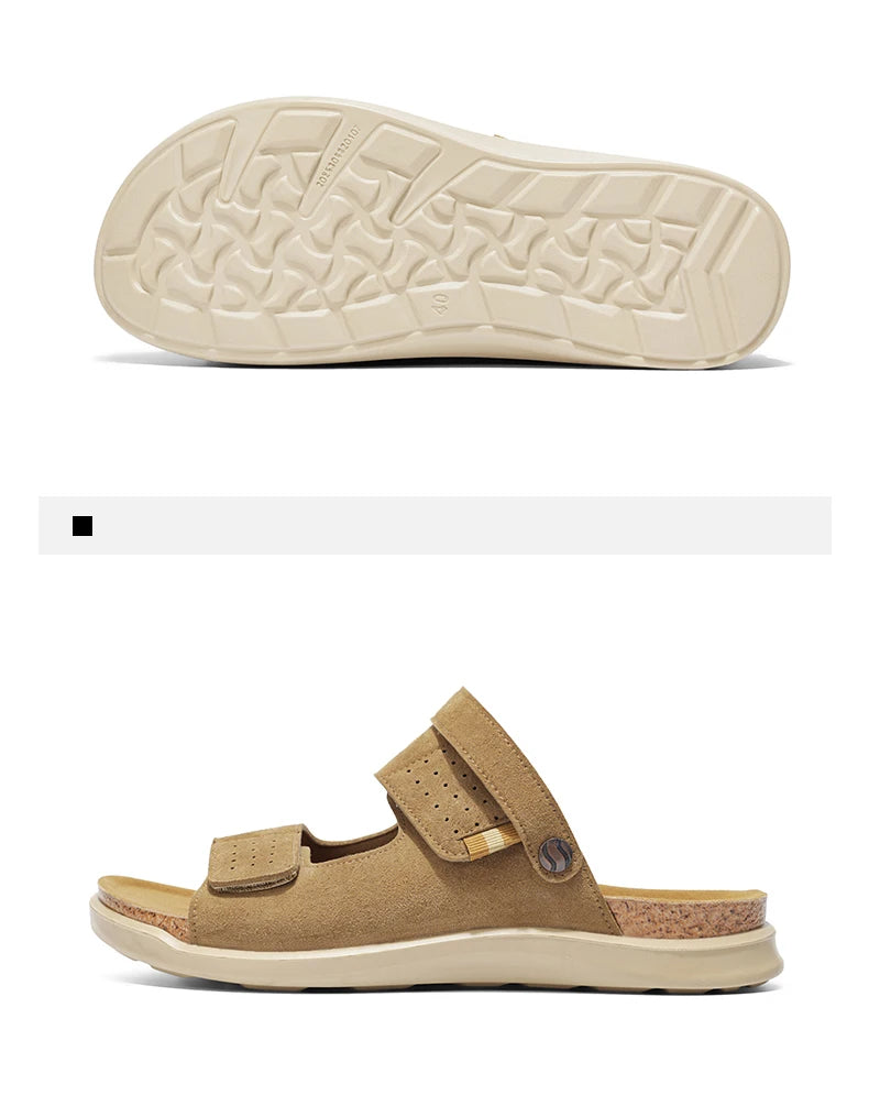 Men's high quality Casual sandals Summer breathable lightweight outdoor beach shoe Slip on walking Daily wear double-use sandals