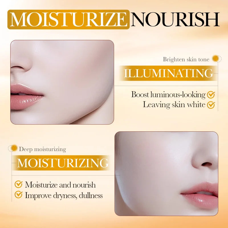 SADOER Vitamin C Collagen Capsule Face Cream Whitening Facial Cream Intensive Moisturize Smooth Fine Lines Youth Skin Care