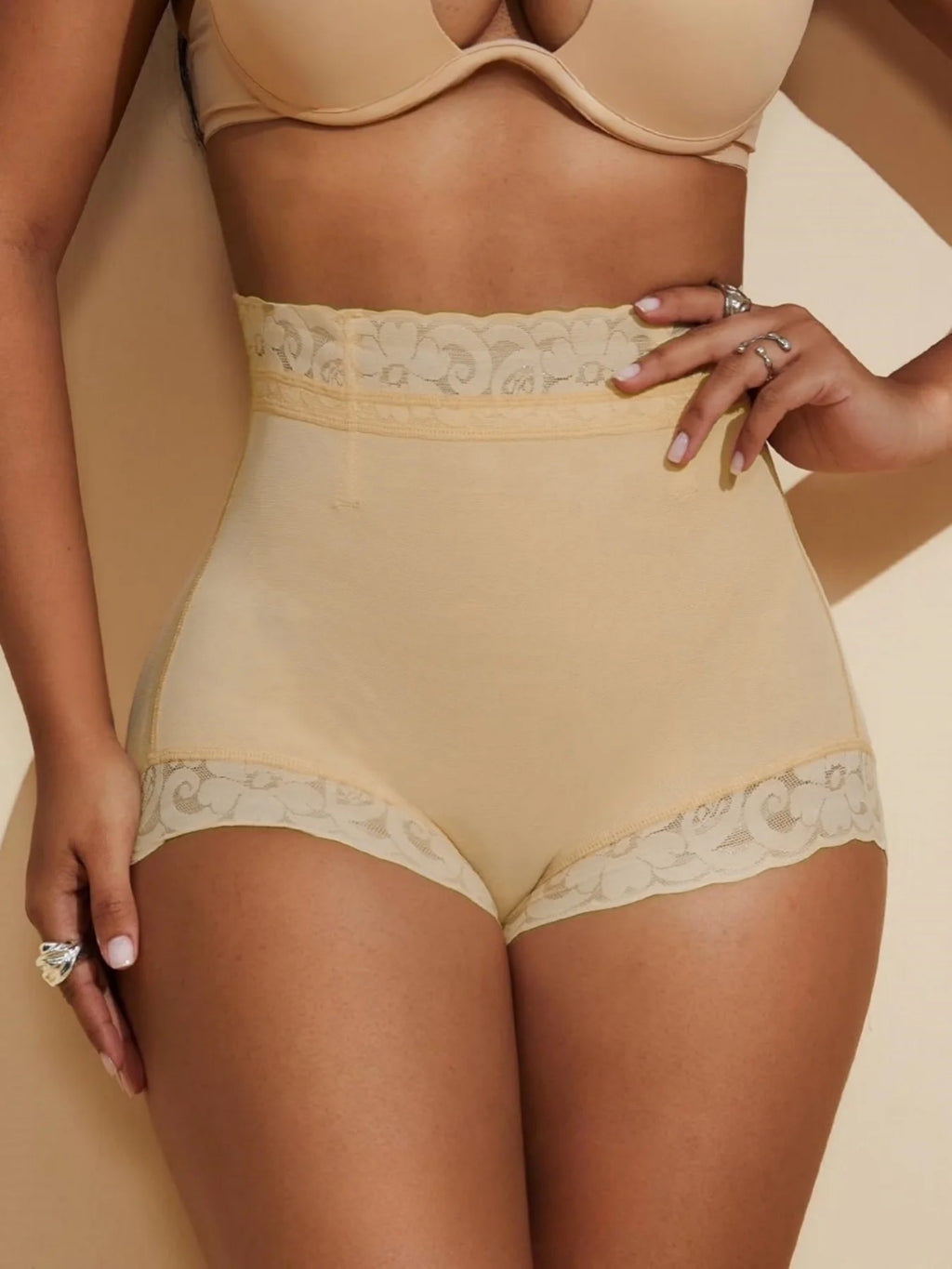 Women's Waisted Butt Lifting Shapewear Body Shaper Briefs with Tummy Control And Compression Shorts