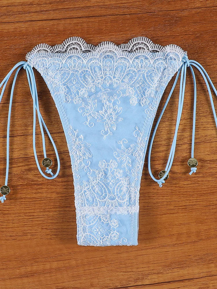 ZRTAK Sexy Lace Bordered Bikini Micro Thongs Bathing Suit Swimsuit Women Biquini Bandage Beachwear Swimwear 2 Piece Bikini Sets