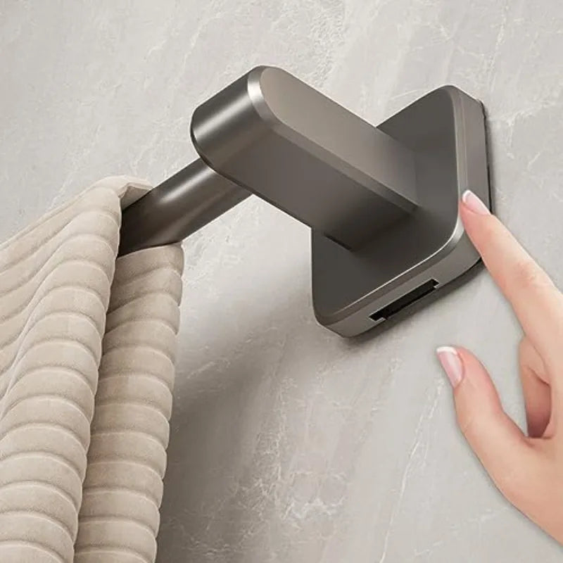 Towel Rack with Non Perforated Suction Cup Wall Mounted Towel Rack High-quality Bathroom Storage Rack Bathroom Crossbar