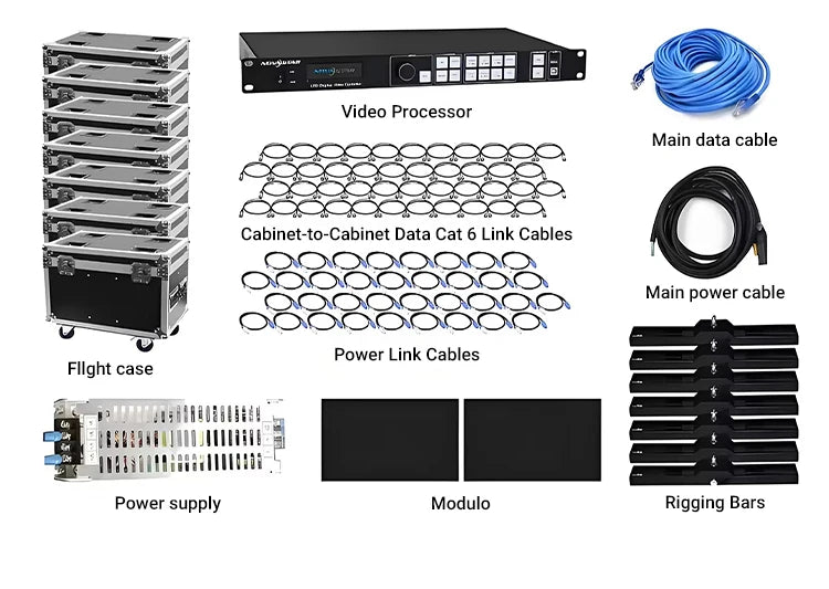 P3.91 IP65 Quick Setup LED Video Wall Multi-Scene Mall Rental Advertising Panel Screen