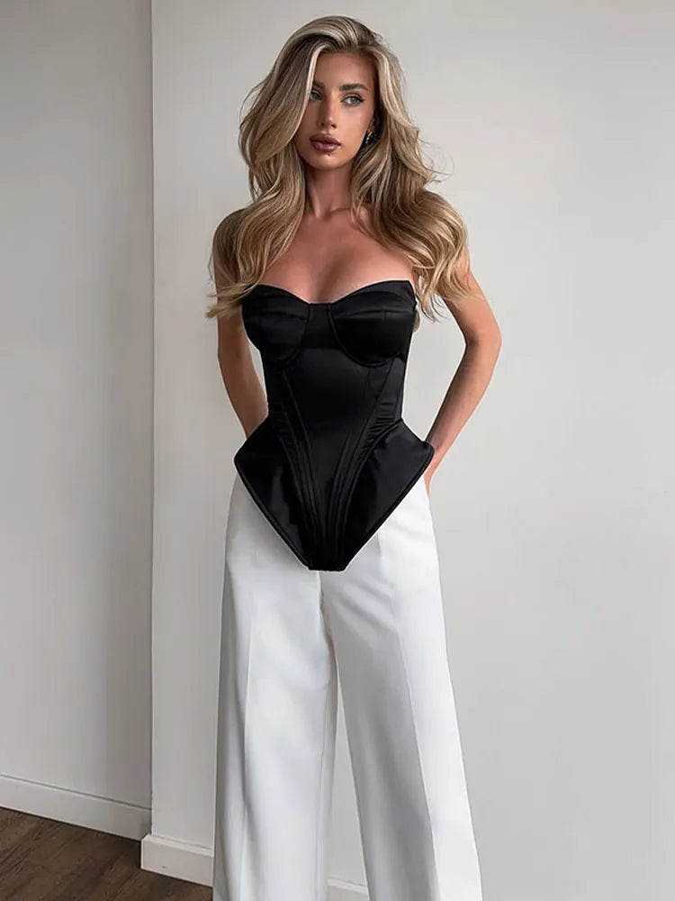 Lace Patchwork Maxi Dress Sexy Women Chic Black Shawl Strapless See Through Backless Slim Gown 2026 Lady Evening Party Vestidos