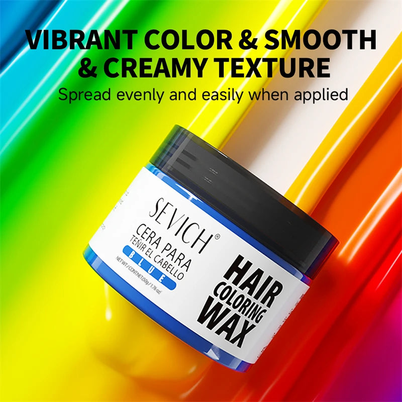 Valentine's Day DIY Hair Dyed Mud Hair Colour Wax Easy To Wash Coloring Cream One-time Hairs Beard and Eyebrows Colour Products