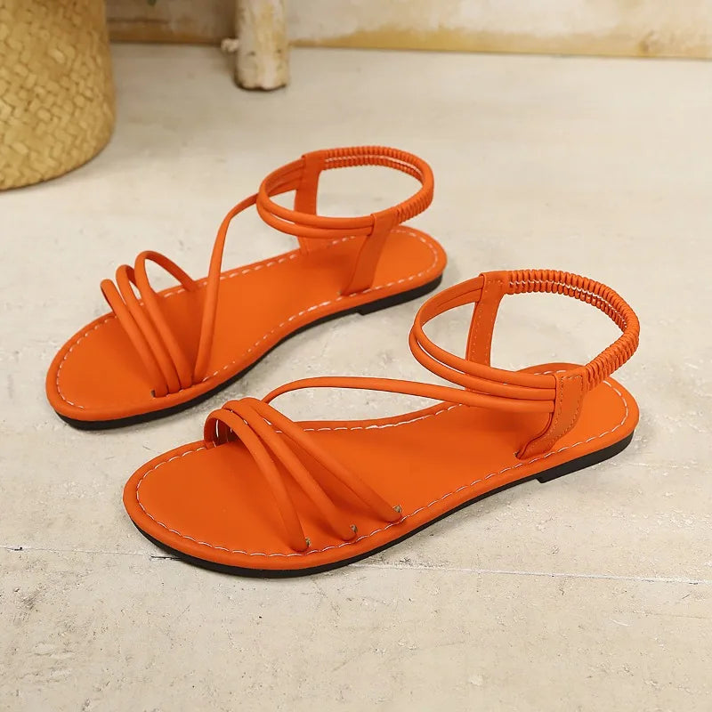 Summer Women's Fashion Outdoor Casual Sandals 2026 Sexy Open Toe Flat Sandals Lightweight and Comfortable Beach Slippers Selling