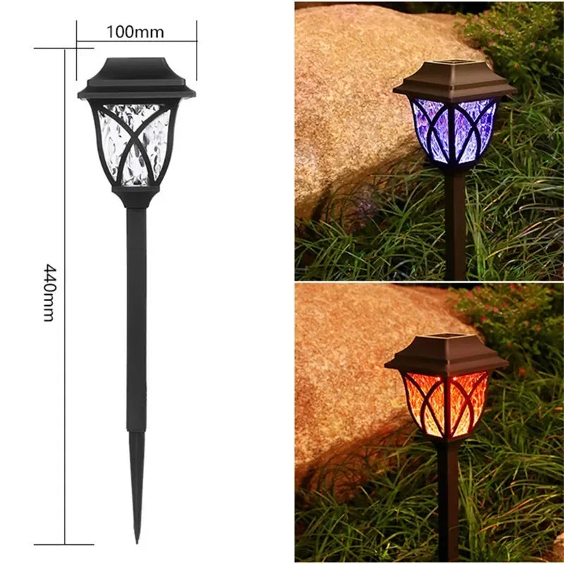 Outdoor Solar Lights Garden Lights Solar Powered Lamp Lantern Waterproof Landscape Lighting Pathway Yard Lawn Garden Decoration