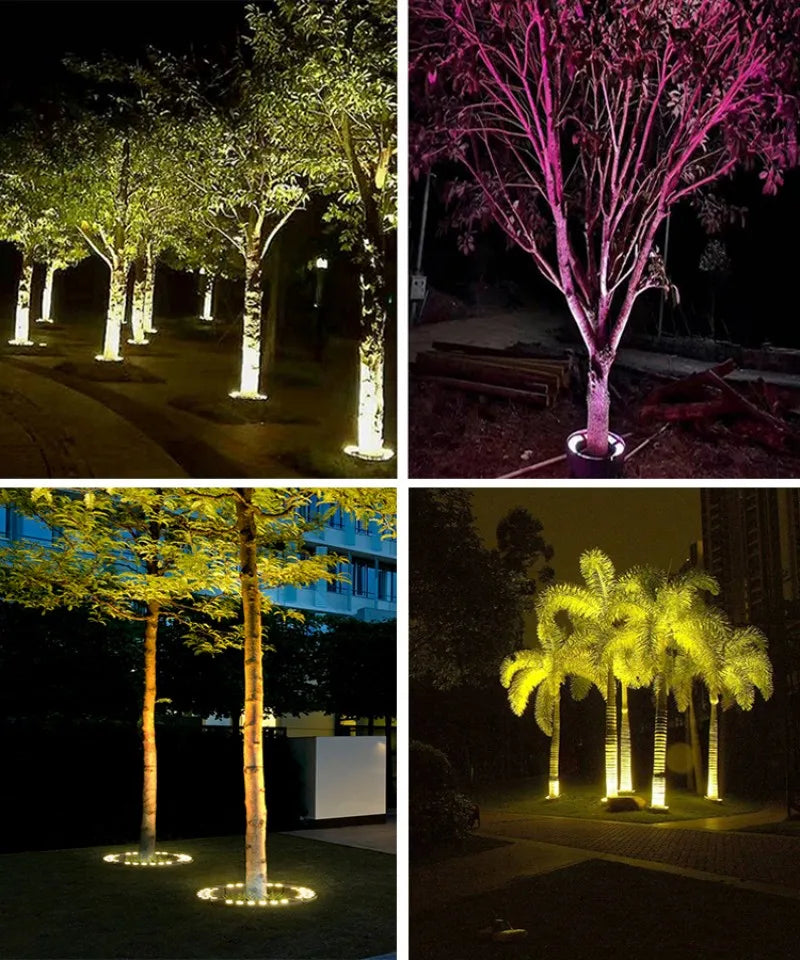 1PCS 12W LED Landscape Tree Light Outdoor Spotlight AC220V DC24V High Power Gazebo Tree Column Garden Illumination