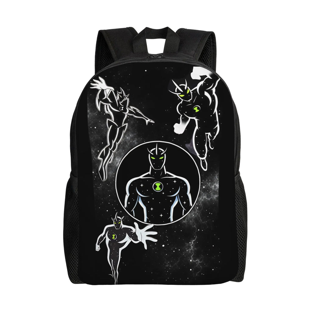 Ben 10 Cartoon Animation Backpack Male  Pattern Backpacks Polyester Kawaii School Bags Daily Designer Rucksack