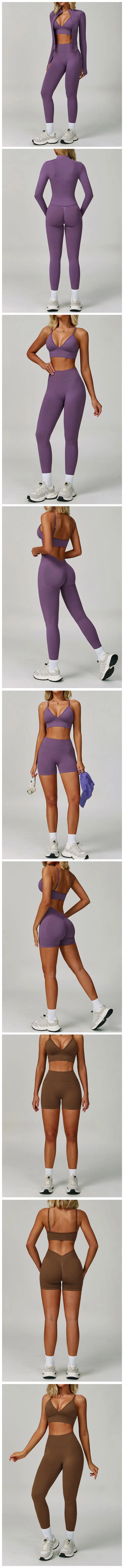 2/3PCS Seamless Sports Set  Yoga Suits  Women Tracksuit Gym Running Workout Clothes Sports Long Sleeve Leggings Yoga Clothing