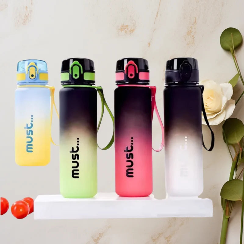 500ml 650ml Sports Water Bottle BPA Free High Capacity Plastic Fitness Portable Durable Camping Hiking Outdoor Sports Bottle