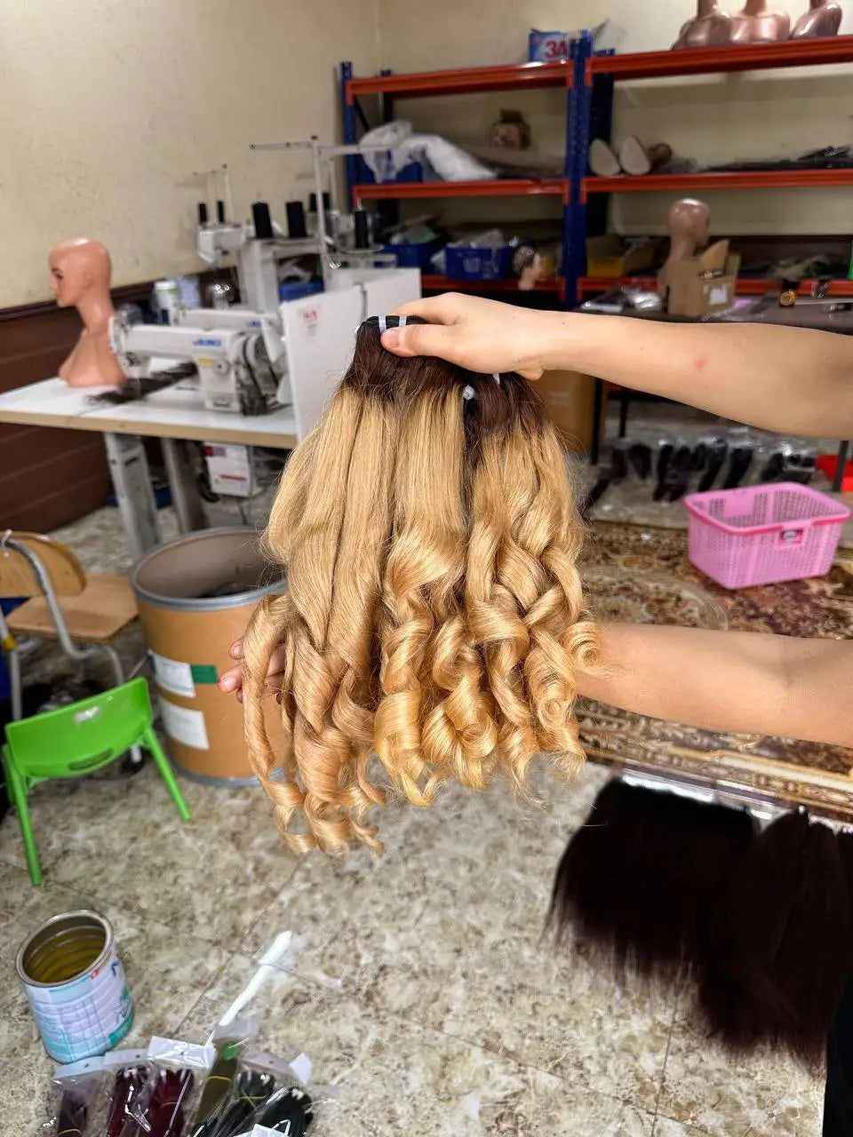 High Quality Vietnamese Blonde 613 Double Drawn Machine Double Weft Raw Virgin Cuticle Aligned Weave Bundles Bouncy Virgin Human