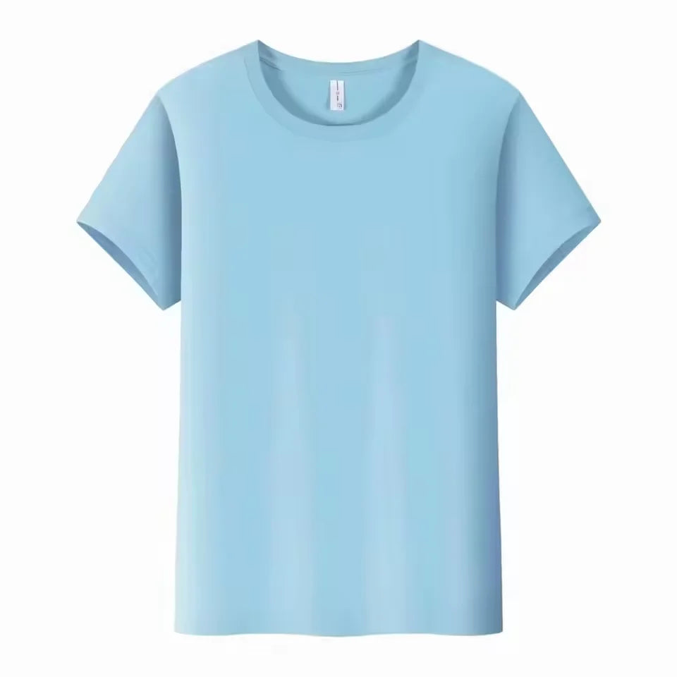 Design/Customize Logo Cotton T-shirt Men's and Women's Short Sleeved Shirt DIY Personalized Logo Team Advertising Top