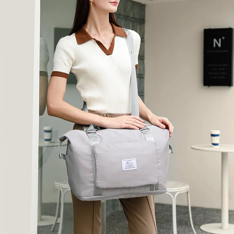 New Large Capacity Traveling Bags For Ladies Foldable Women Travel Backpack Sports Gym Yoga Waterproof Bag Duffle Handbag