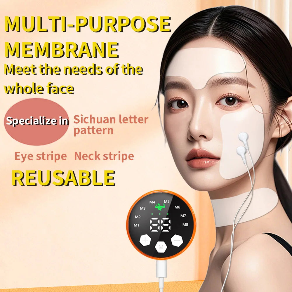Ems Facial Lifting Massager Electric Muscle Stimulator Face Beauty Neck Skin Tightening Antiwrinkle Face Skin Care Dark Circle