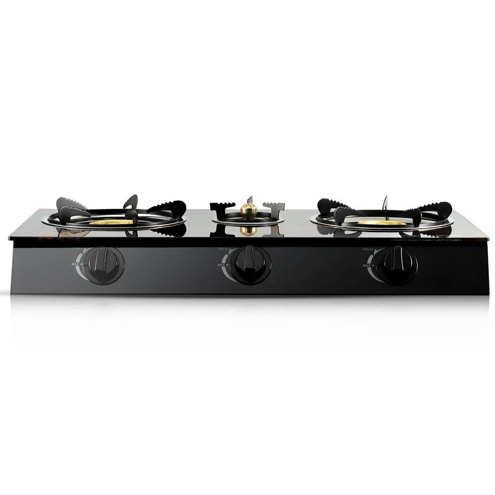 2026European-style Three-cooker  Cooktop with Fast Heating Table Installation Glass Surface Flameout Protection