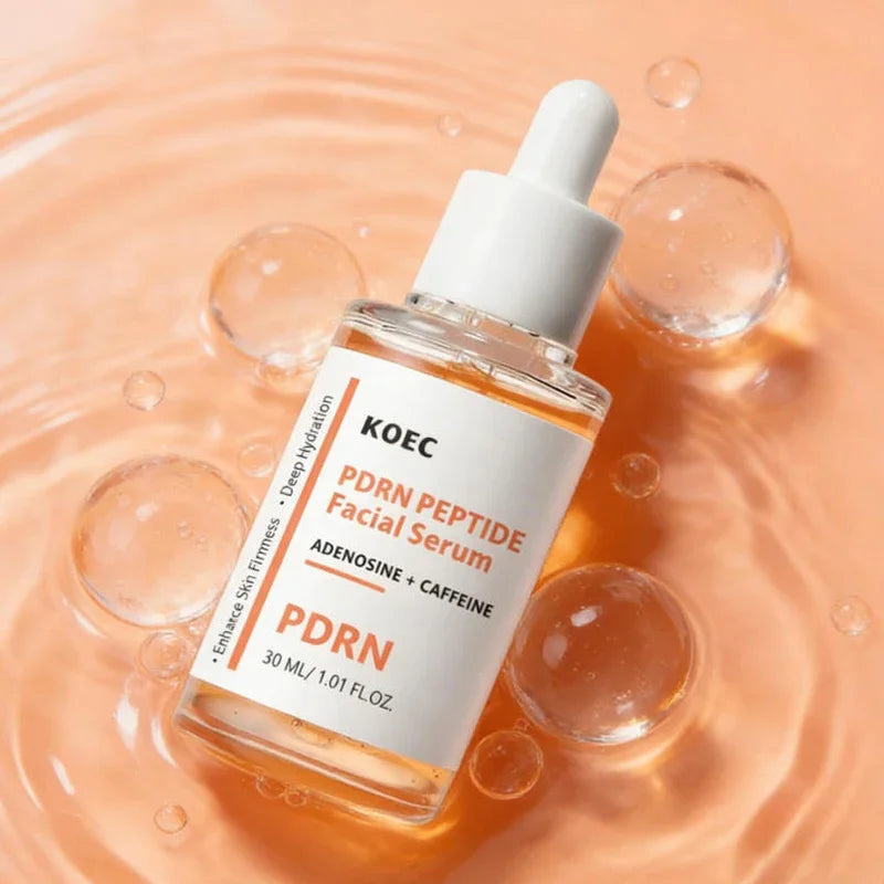 Korean Salmon PDRN & Copper Peptide Face Serum,Centella Asiatica Hydrating Repair Essence, Lightweight Glow Moisturizer All Skin