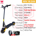 Kaabo Mantis 10 60V 18.2Ah with Center Display Dual Motor 2*1000W Top Speed 60km/h Kaabo Mantis 10 Scooter Full Hydraulic Brake