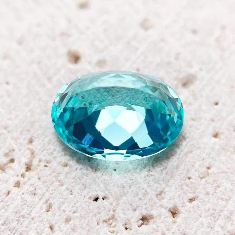 Paraiba Natural Color Oval Shape VVS1 Laboratory Diamond for DIY Jewelry Making Materials with Certificate Wholesale Price