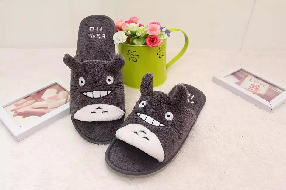 Comemore Cute Cartoon House Slippers Women Men Couples Home Slipper for Indoor House Bedroom Flat Comfortable Warm Winter Shoes