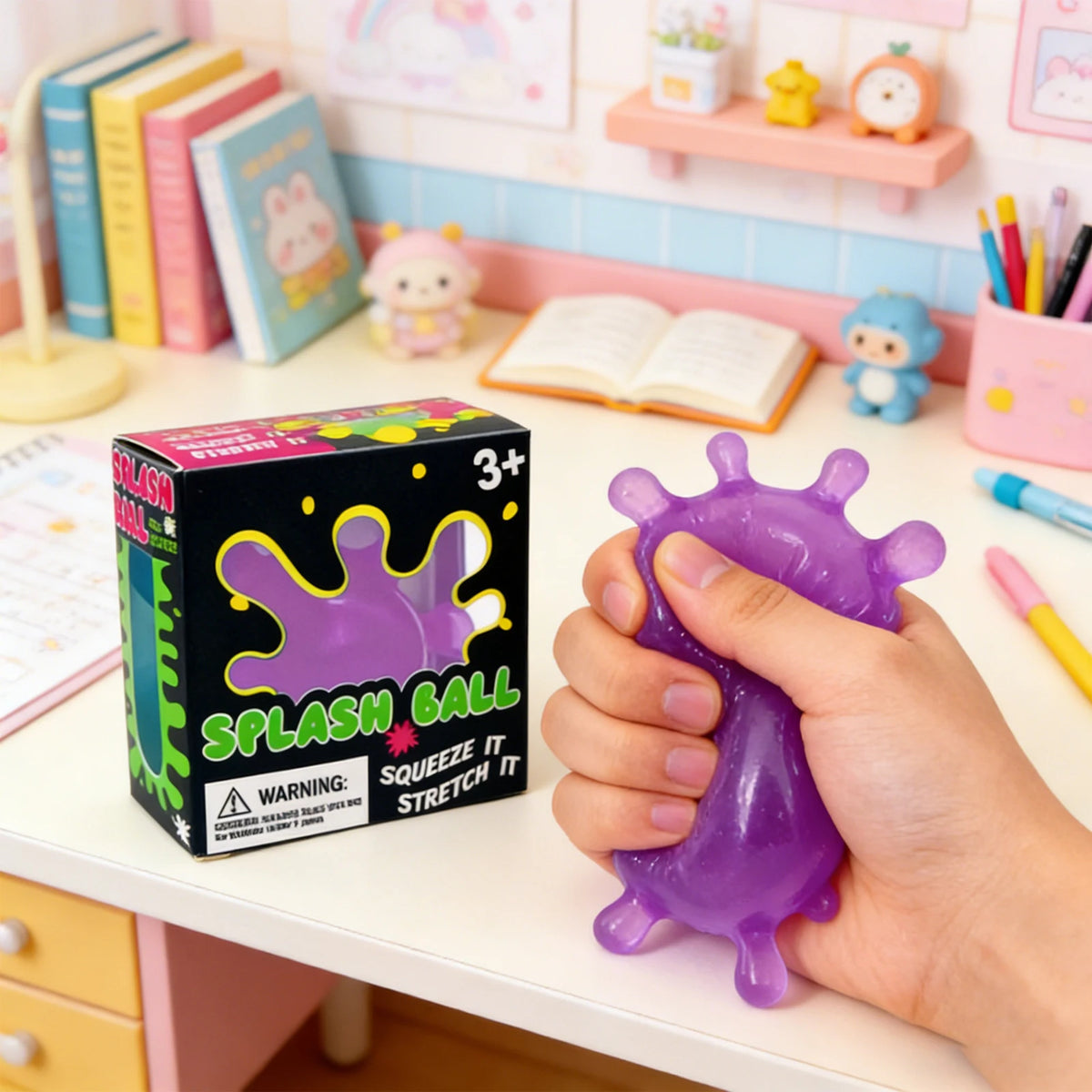 Splash Shaped Pinching Ball Slow Rebound Pressure Relief Ball Maltose Decompression Toy Squeeze Balls Blind Box Party Gif Toys