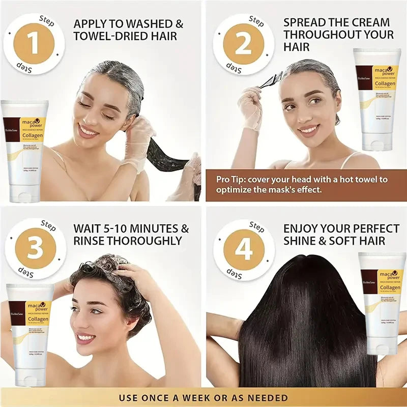 1/3 Pcs Hair Mask 120ml Each Deep Conditioning Treatment Repair Dry Damaged Hair Moisturizing Nourishing Keratin Collagen Argan Oil Smoothing Frizz Control For Women Men All Hair Types