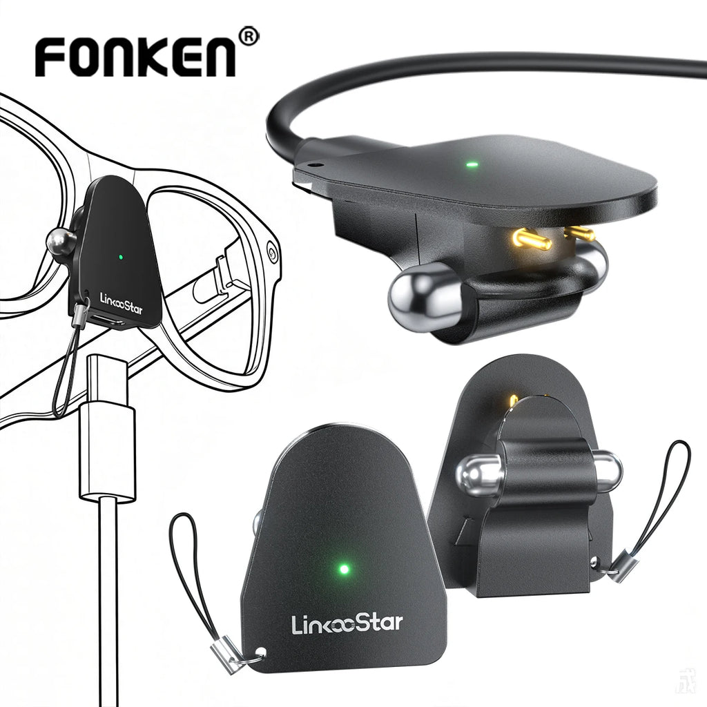 Charging Adapter for Ray-Ban Meta Glasses Gen 1&2 USB C Port P Charger Connector for Wayfarer,Headliner,Skyler&Oakley