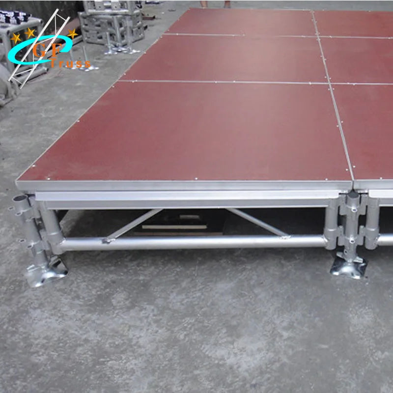 4*8 ft Easy-install Mobile Foldable Aluminum Stage Platform for Events