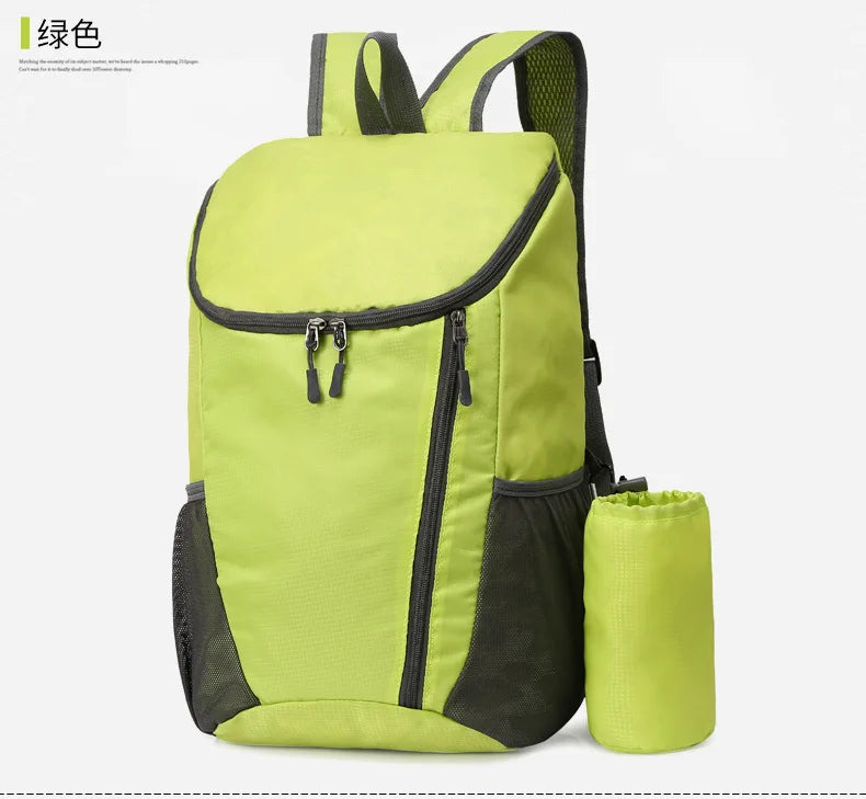Large Capacity Sport Mountaineering Backpack - Lightweight Foldable Waterproof Outdoor Travel Bag for Sports