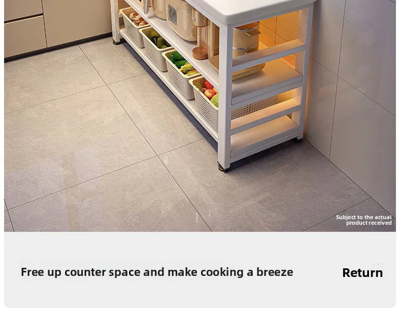 Kitchen Storage Shelf Metal Frame Organizer Stand for Microwave Oven Pantry Furniture for Home Dining Room Restaurant