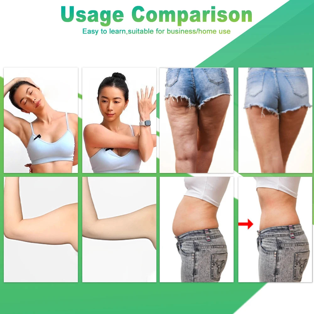 Portable 3D Deep Tissue Massager for Pain Relief Muscle Relaxation Fat Burning Slimming Handheld Electric Massage Device