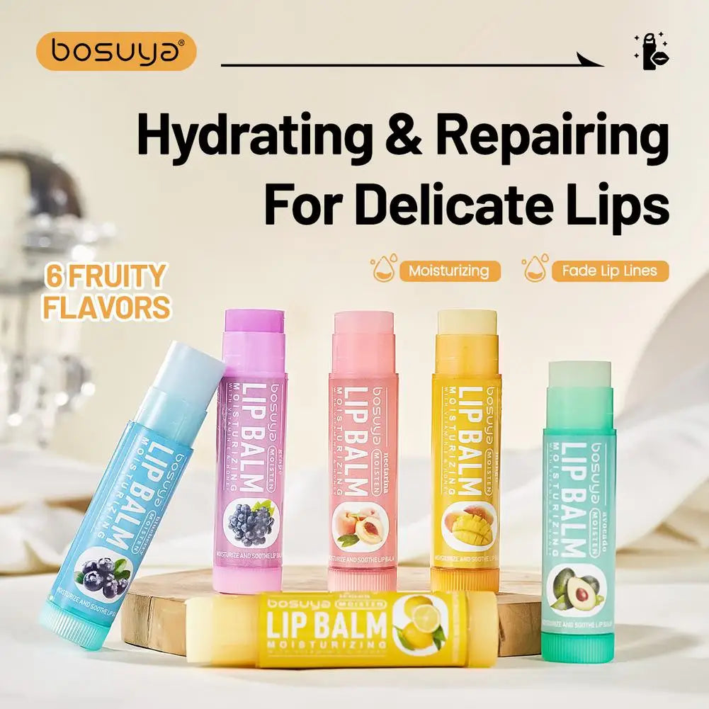 Fruity Lip Balm Set – 24Pcs Moisturizing Lip Care Kit with Vitamin E & Shea Butter, Deeply Nourishes Dry Chapped Lips