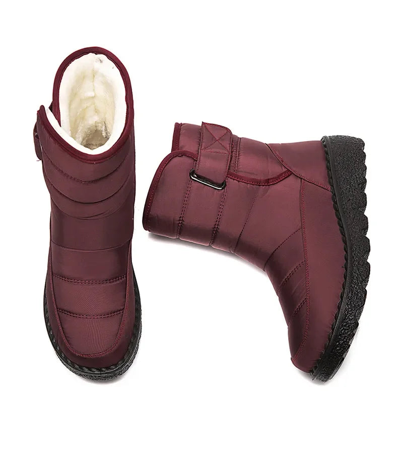 Women Boots 2024 Winter Shoes Woman Waterproof Snow Boots Winter Warm Fur Botas Mujer Korea Style Black Ankle Boots For Women