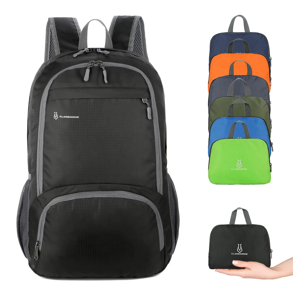 Lightweight Foldable Backpack Men Women Waterproof Packable Backpack Outdoor Travel Hiking Cycling Daypack Camping Shoulders Bag