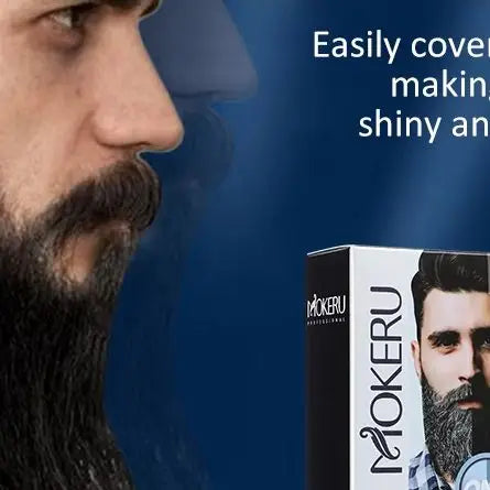 Men's Black Beard Dye Cream With Comb Fast Coloring Beard & Hair Dye Shampoo Cover White Grey Permanent Beard Care Tint Cream
